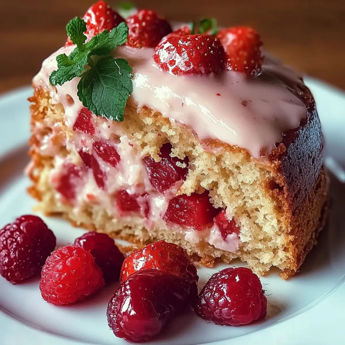 Moist Strawberry Milkshake Pound Cake
