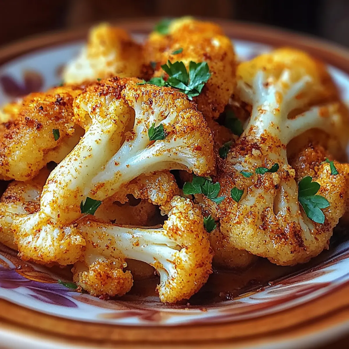 Moroccan Cauliflower with Tahini-Honey