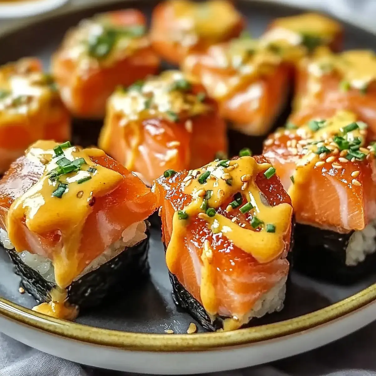 Oven-Baked Salmon Sushi Bites