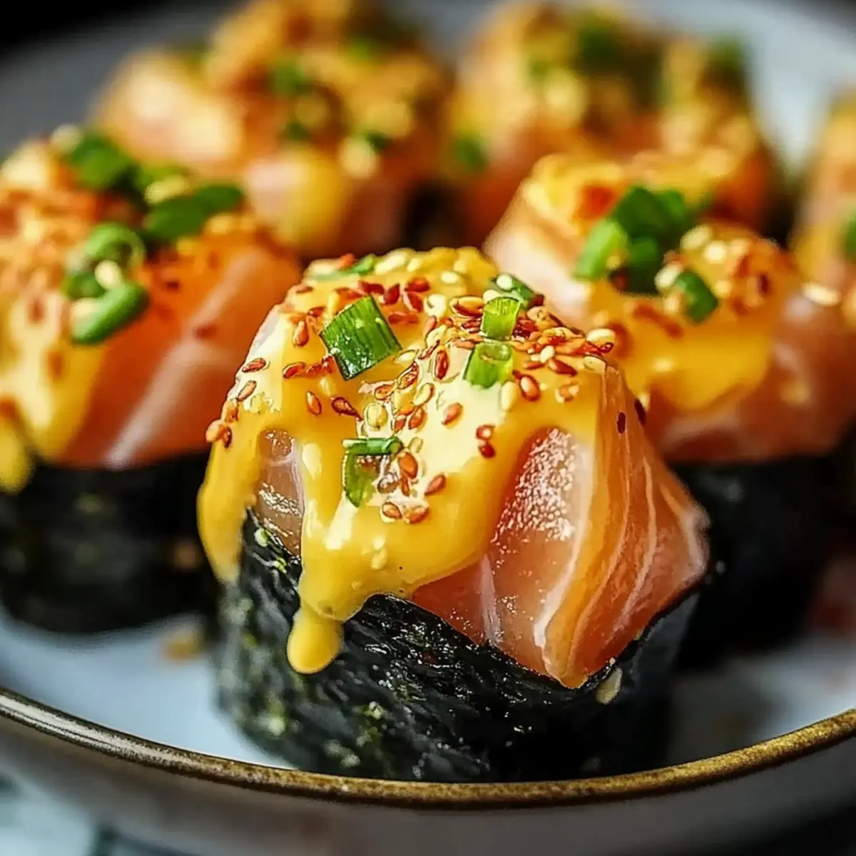 Oven-Baked Salmon Sushi Bites
