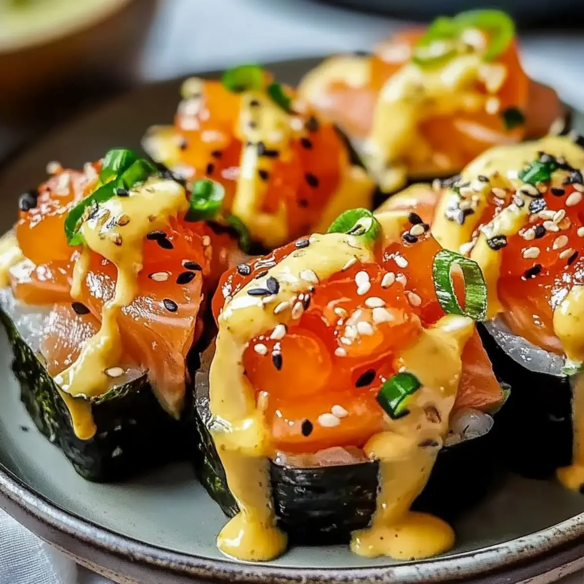 Oven-Baked Salmon Sushi Bites