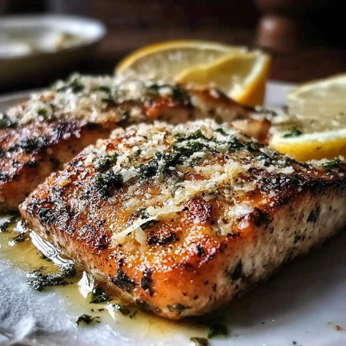 Parmesan-Basil Air Fryer Salmon