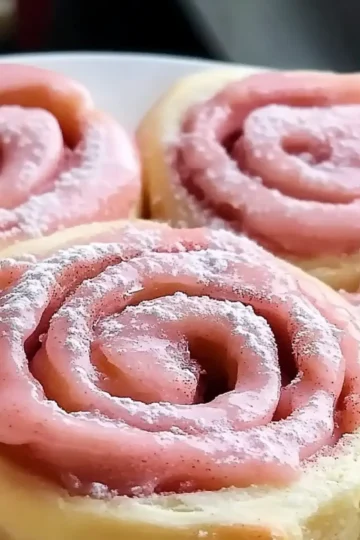 Pink Cinnamon Rolls