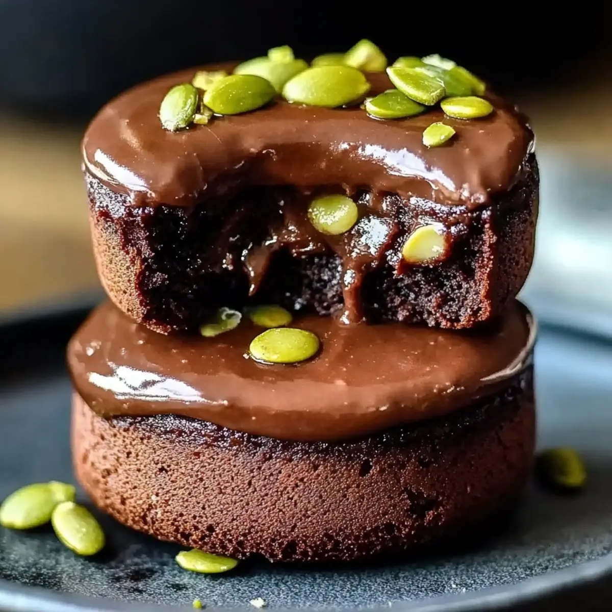 Pistachio Chocolate Lava Cakes
