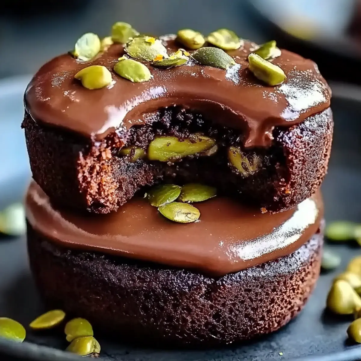 Pistachio Chocolate Lava Cakes