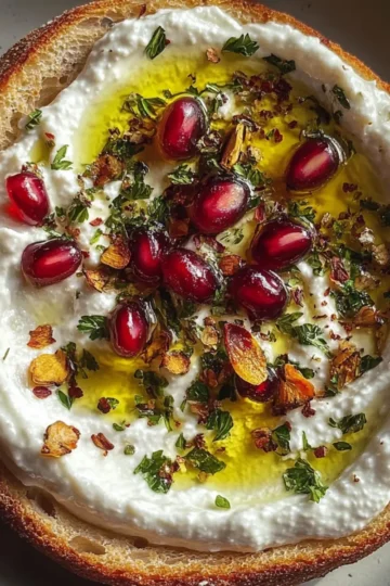 Pomegranate Pistachio Feta Dip