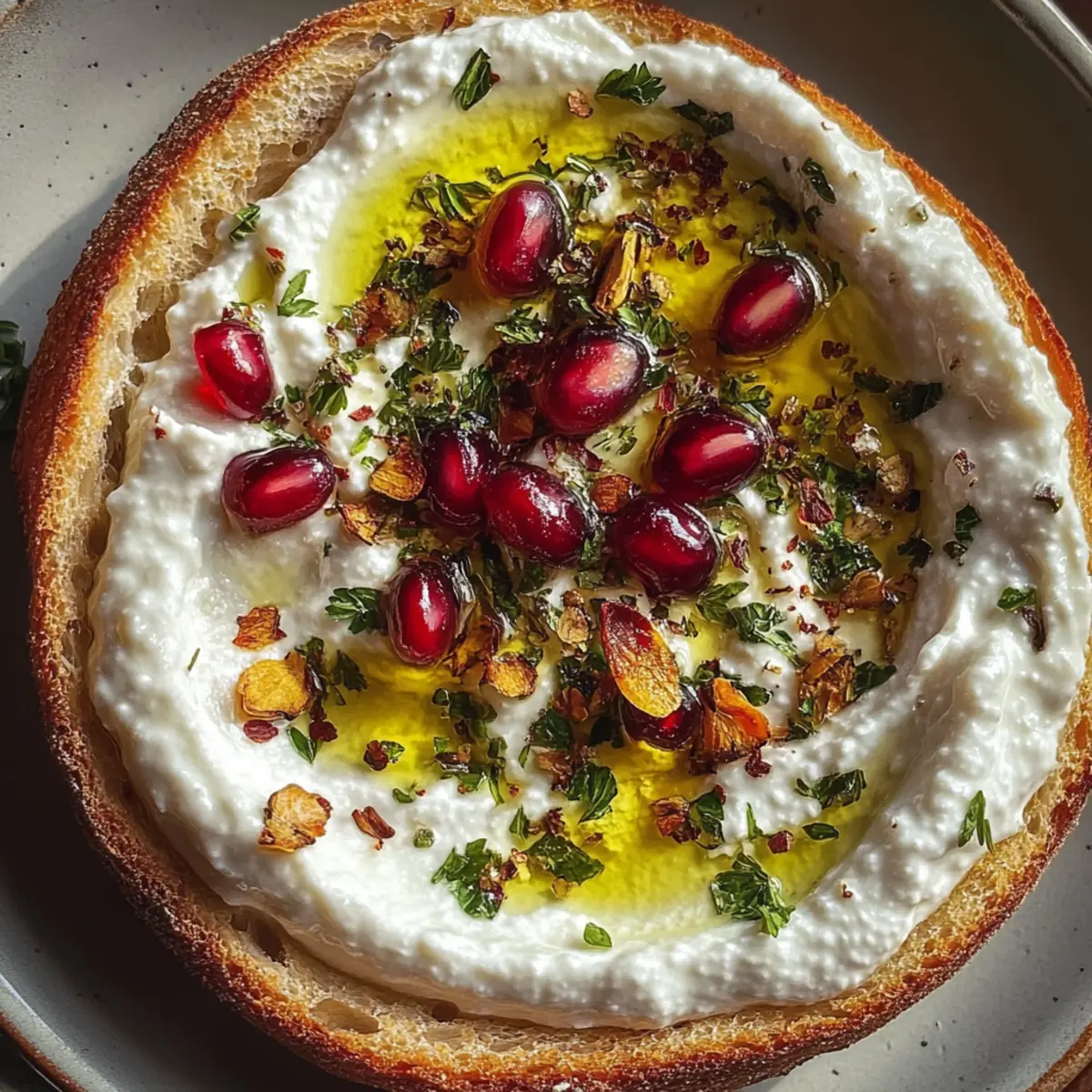 Pomegranate Pistachio Feta Dip