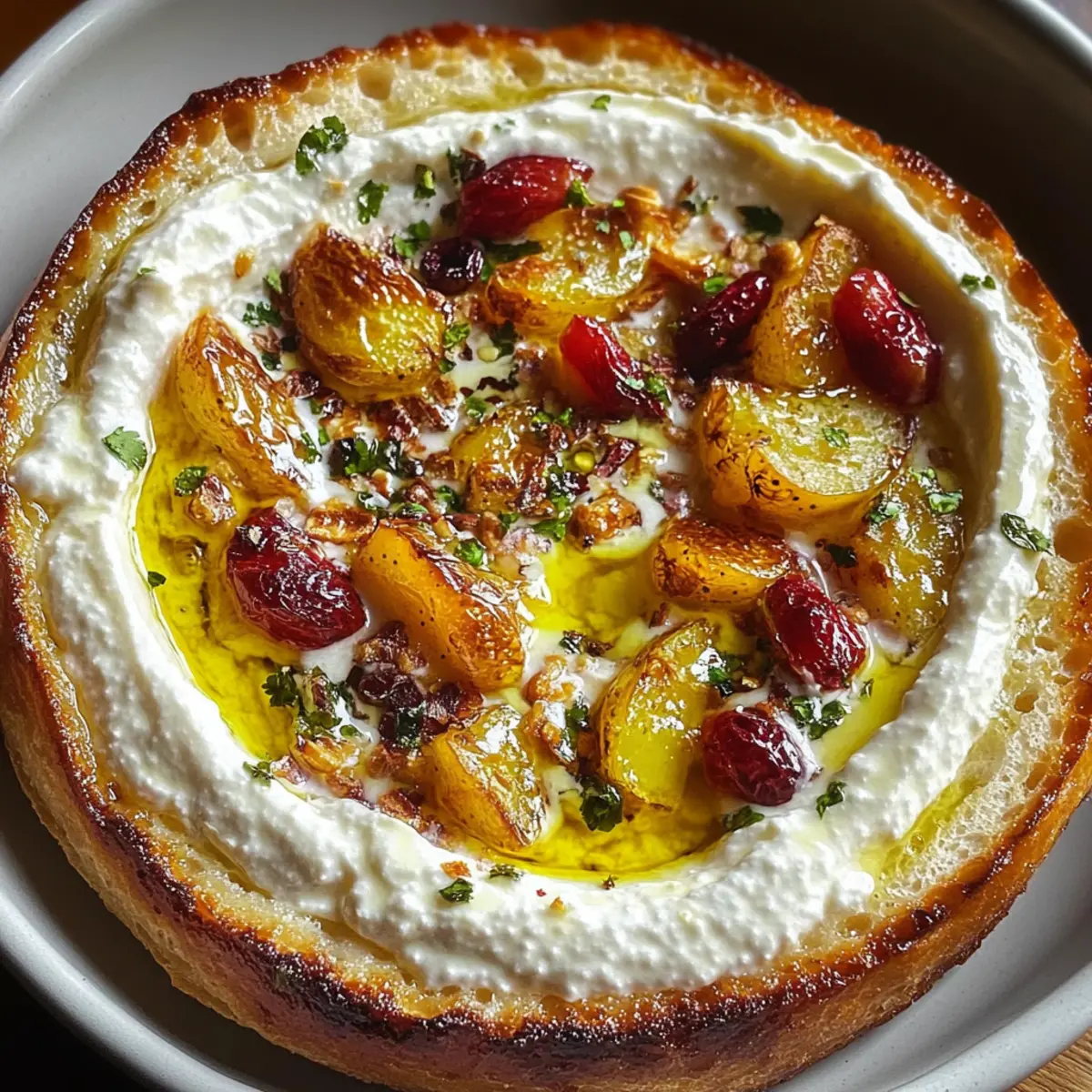 Pomegranate Pistachio Feta Dip