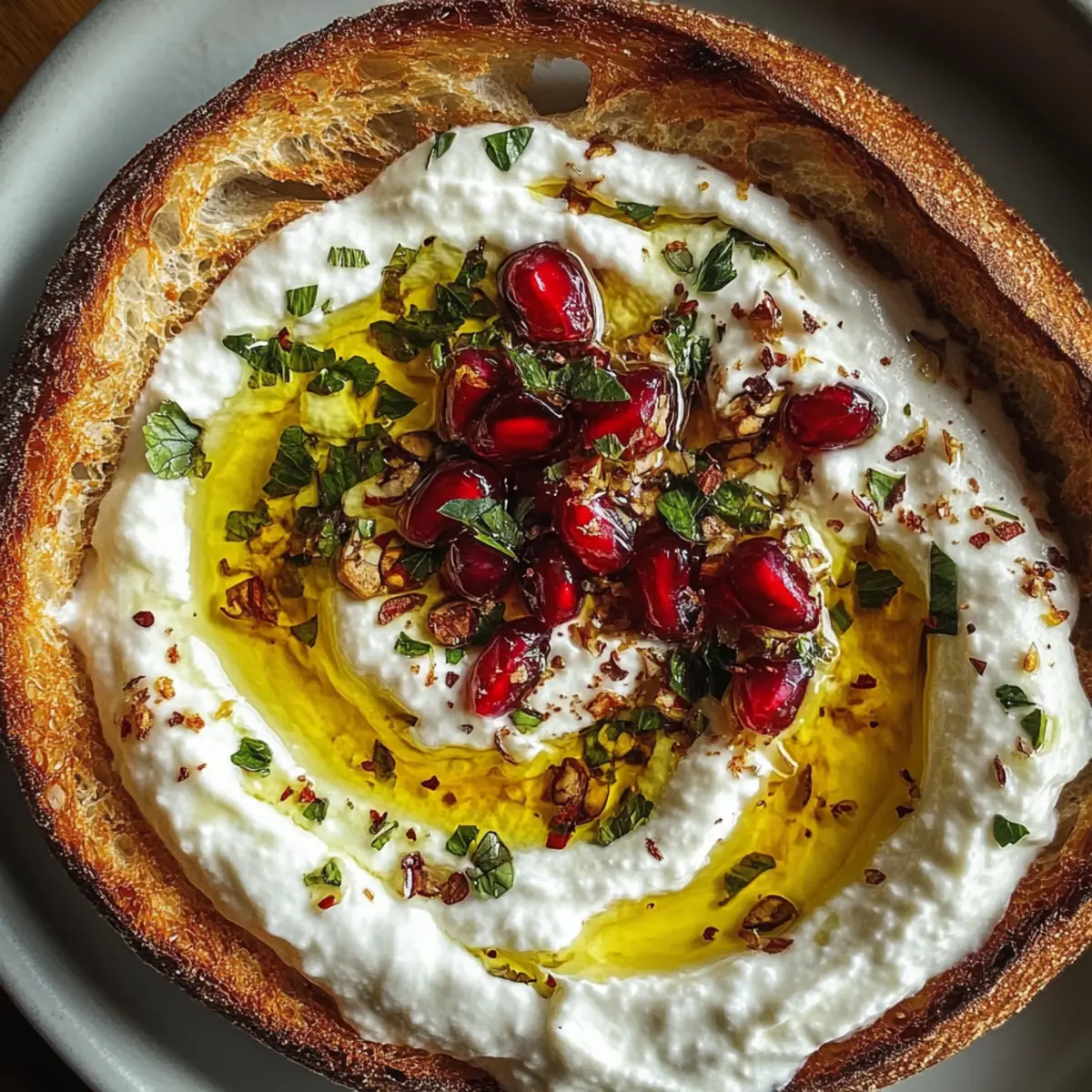 Pomegranate Pistachio Feta Dip