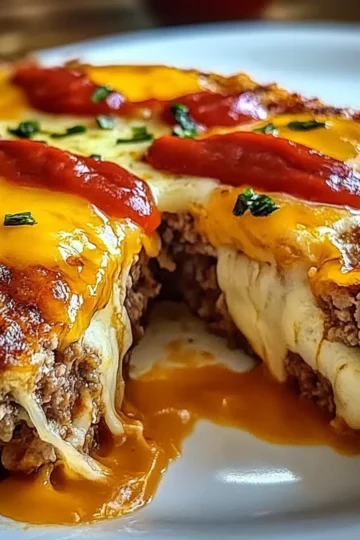 Savory Juicy Baked Cheeseburger Meatloaf