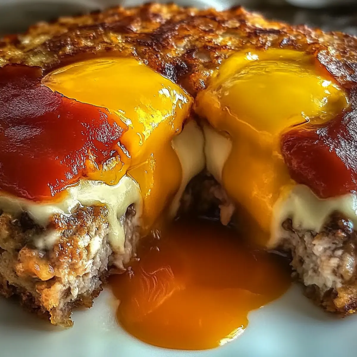Savory Juicy Baked Cheeseburger Meatloaf