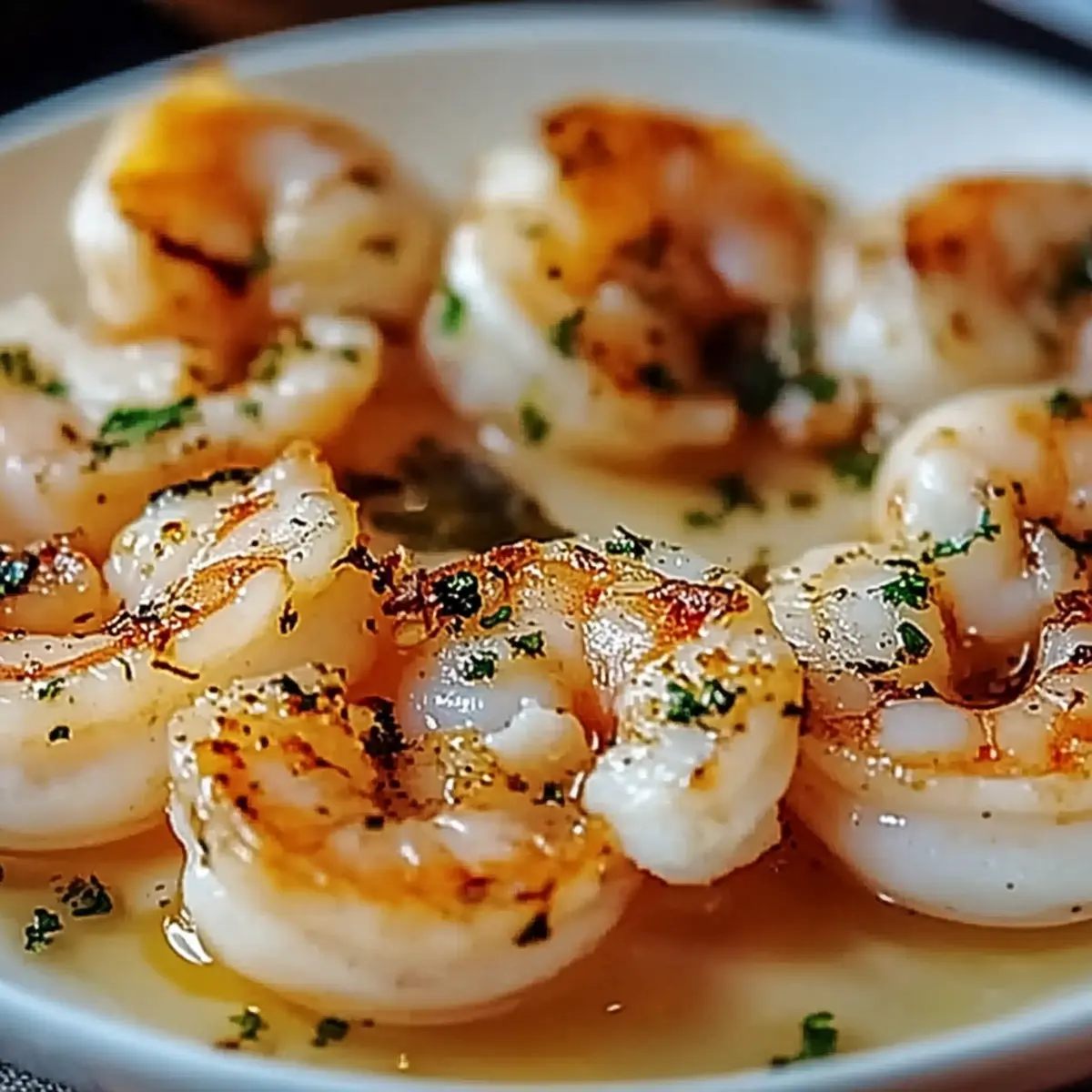 Scallops and Shrimp in Garlic Butter Sauce