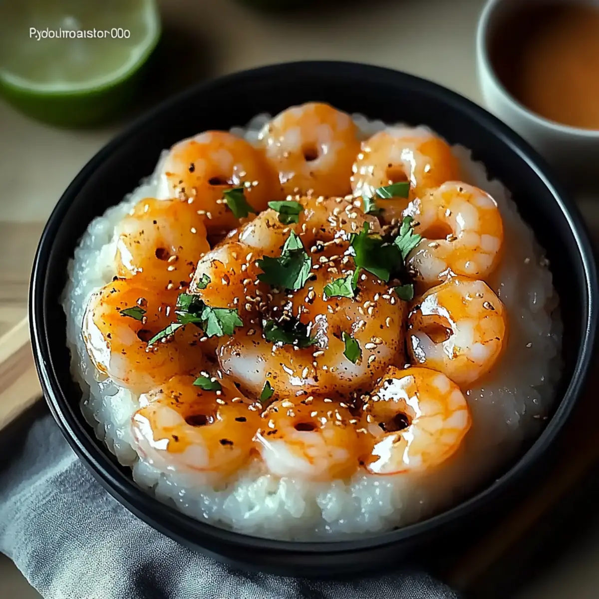 Shrimp Rice Bowls with Spicy Mayo