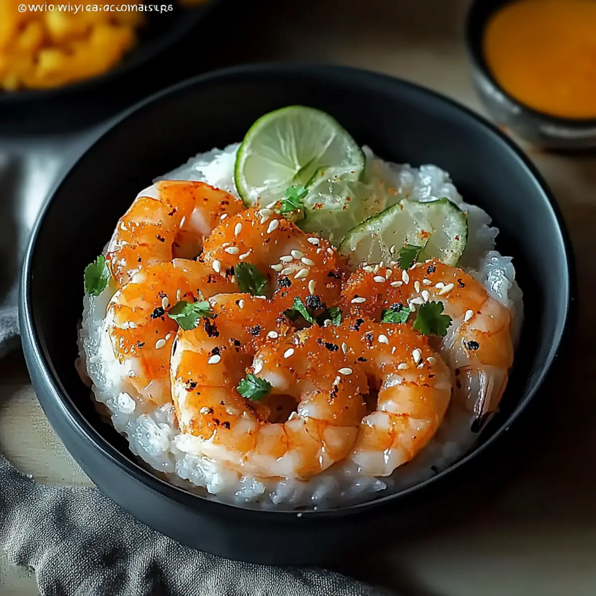 Shrimp Rice Bowls with Spicy Mayo