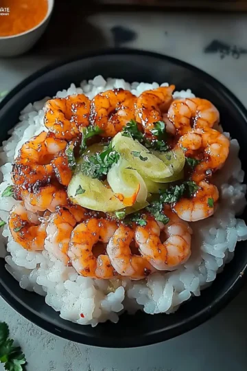 Shrimp Rice Bowls with Spicy Mayo