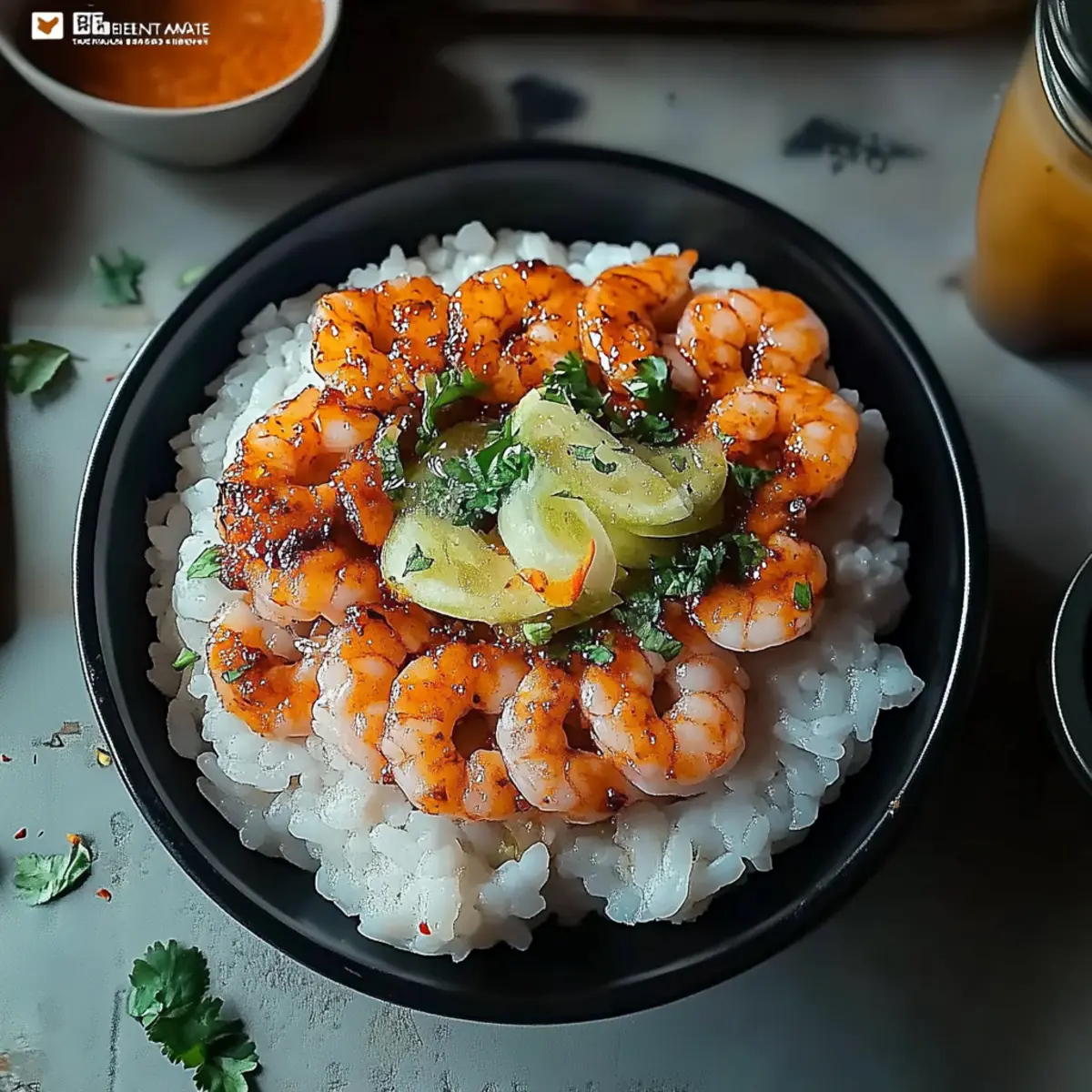 Shrimp Rice Bowls with Spicy Mayo