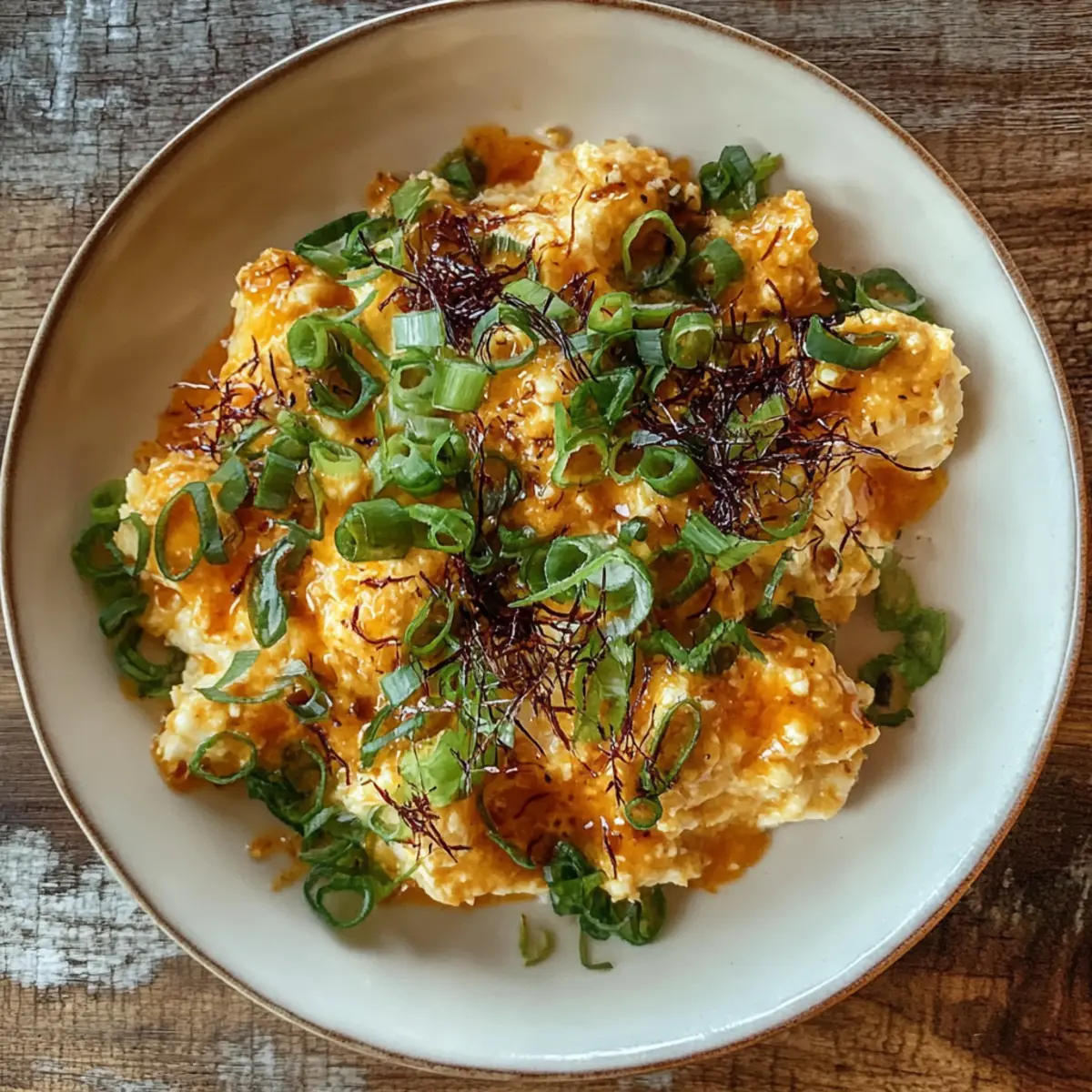 Silky Miso Scrambled Eggs