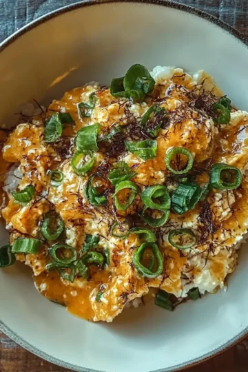 Silky Miso Scrambled Eggs