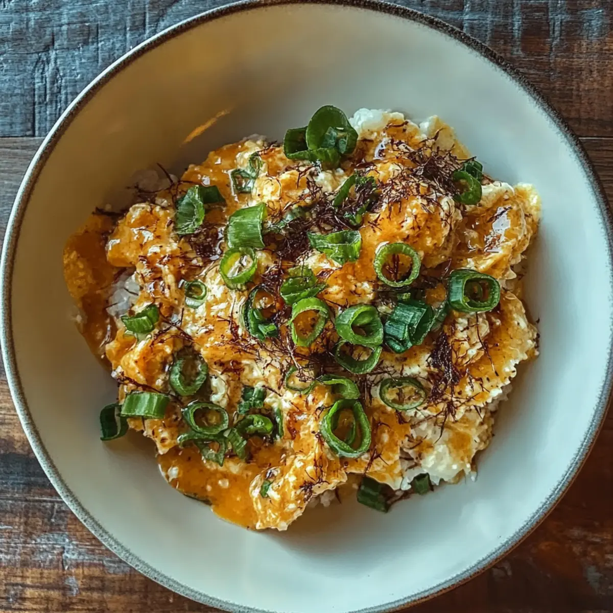 Silky Miso Scrambled Eggs