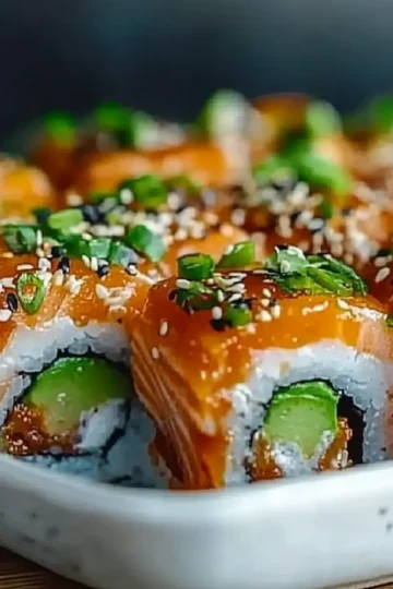 Spicy Salmon Sushi Bake