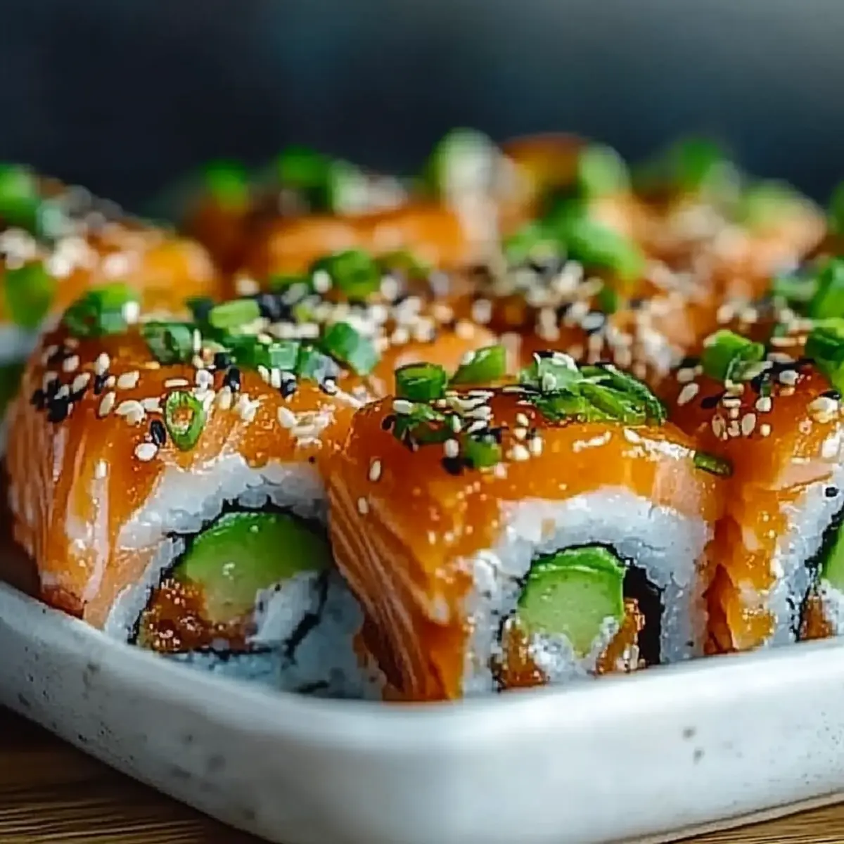 Spicy Salmon Sushi Bake