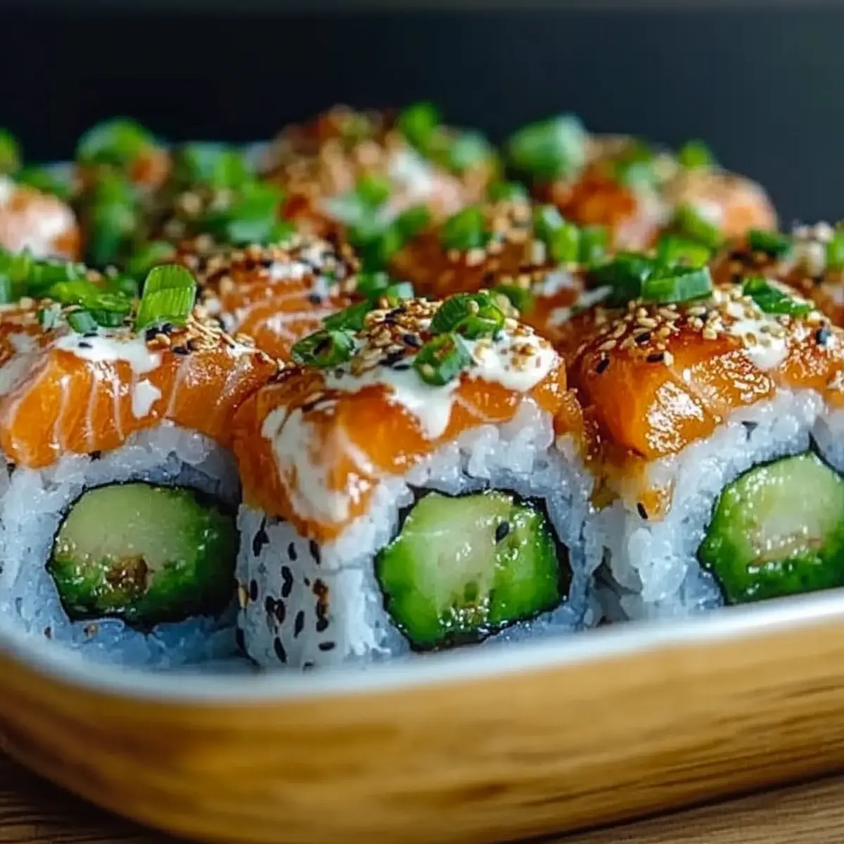 Spicy Salmon Sushi Bake