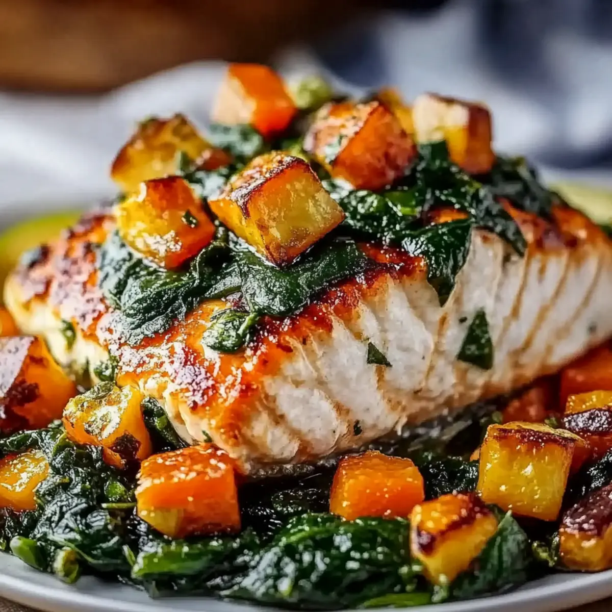 Spinach Stuffed Salmon
