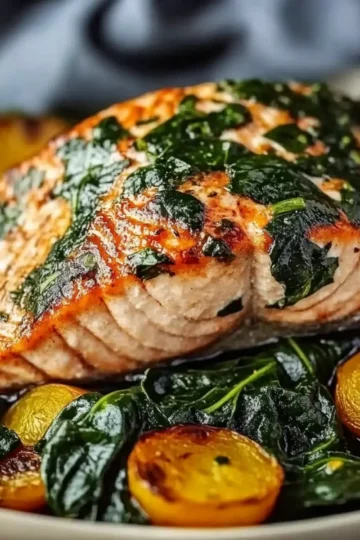 Spinach Stuffed Salmon