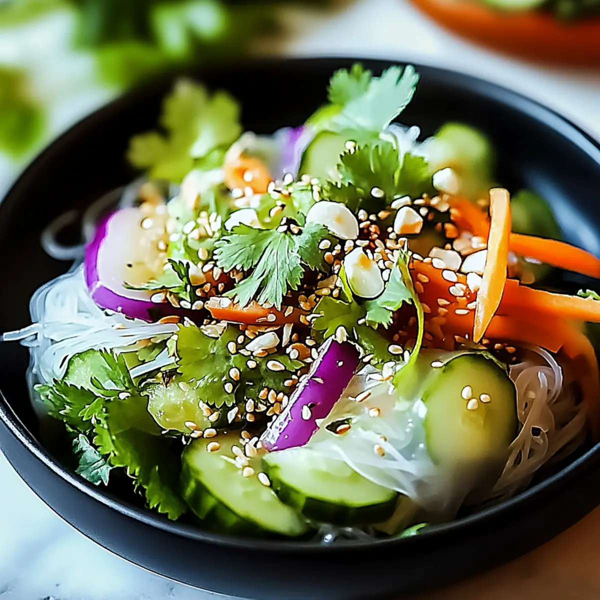 Spring Roll Salad with Spicy Ginger Dressing