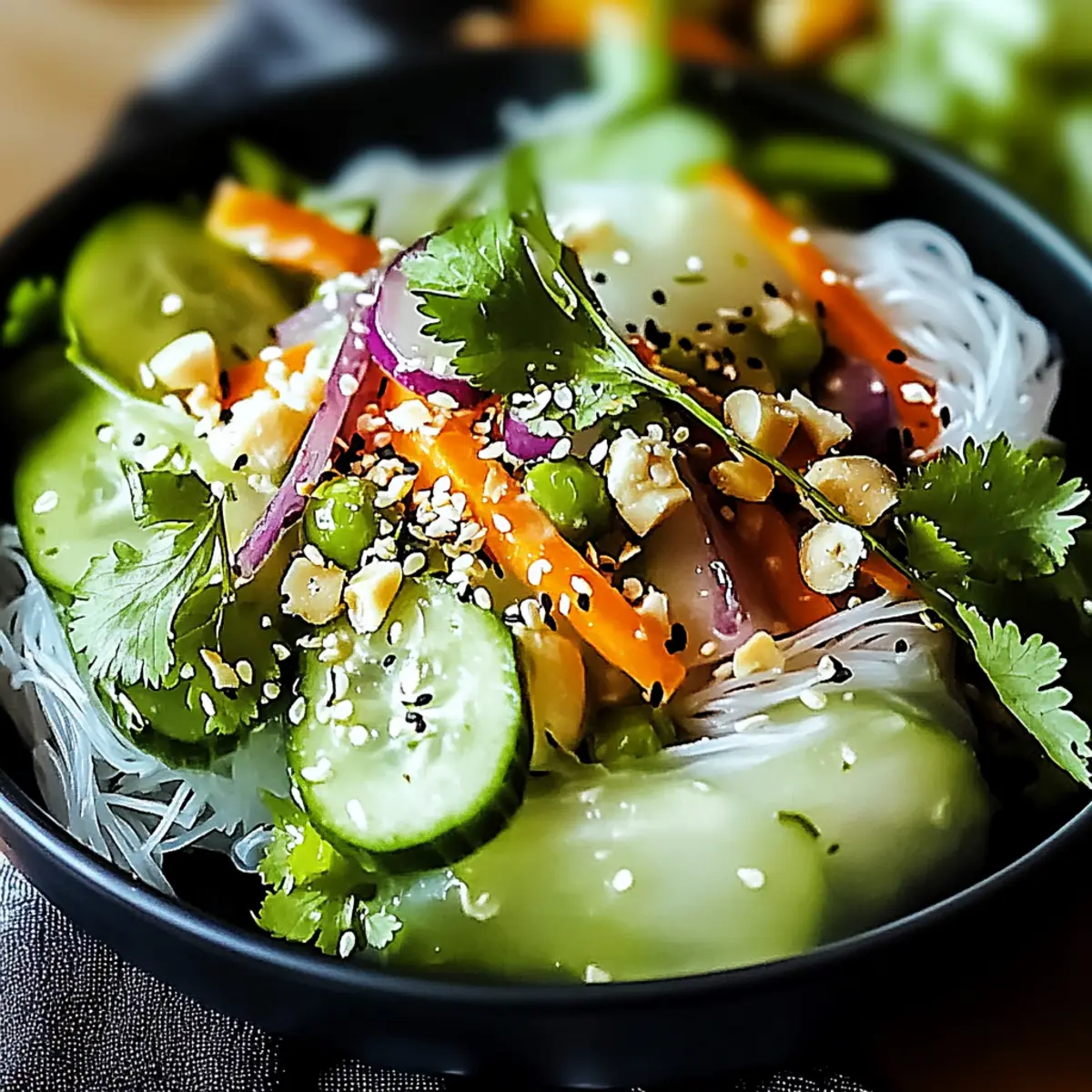 Spring Roll Salad with Spicy Ginger Dressing