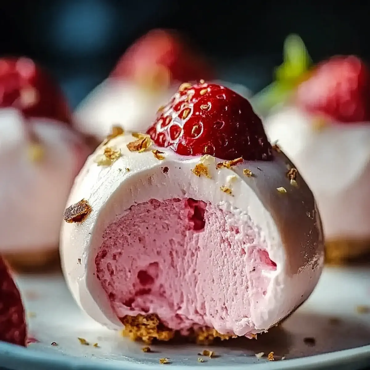 Strawberry Cheesecake Protein Balls