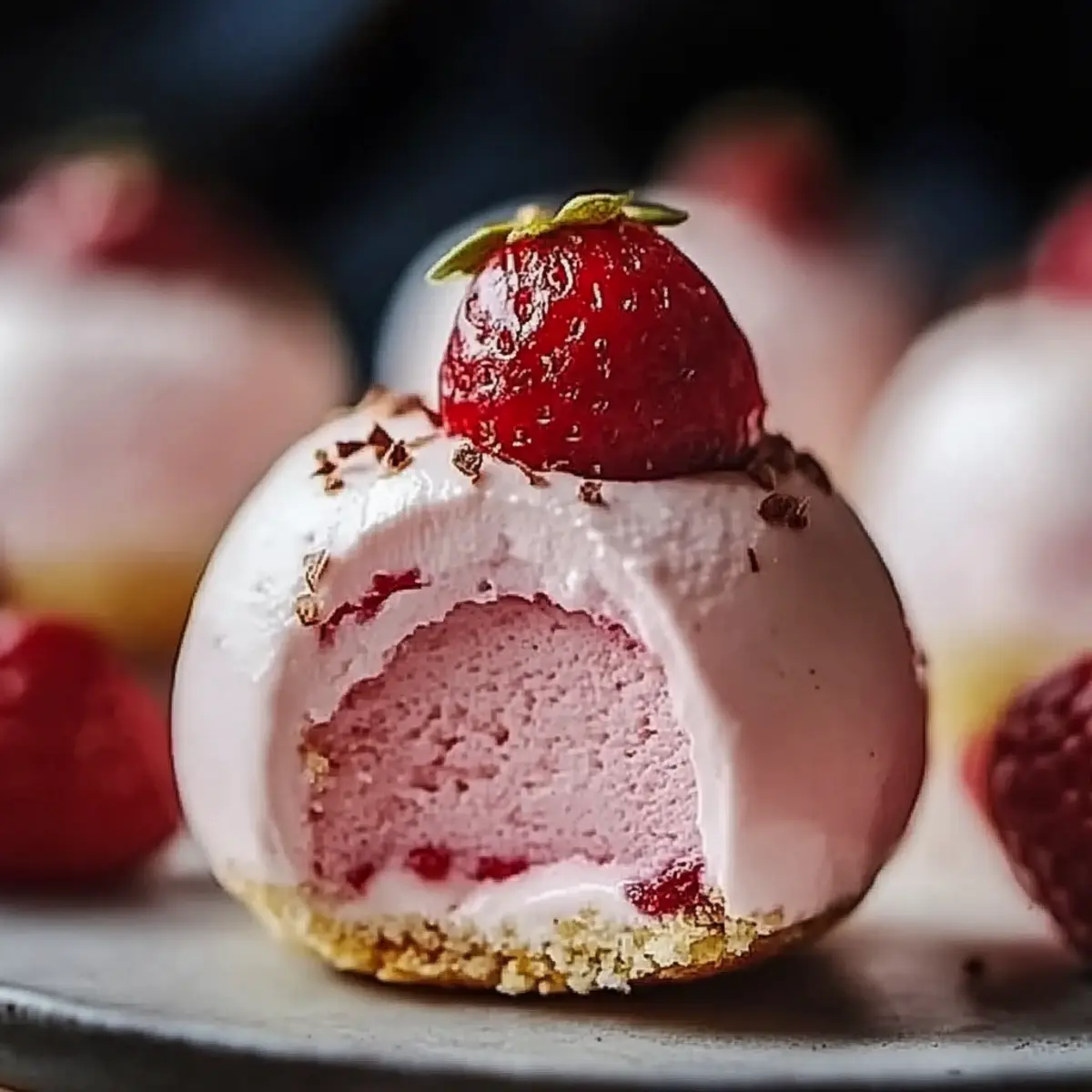 Strawberry Cheesecake Protein Balls