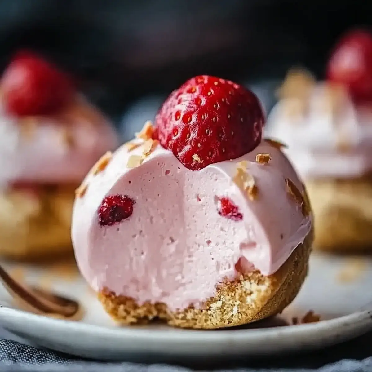 Strawberry Cheesecake Protein Balls