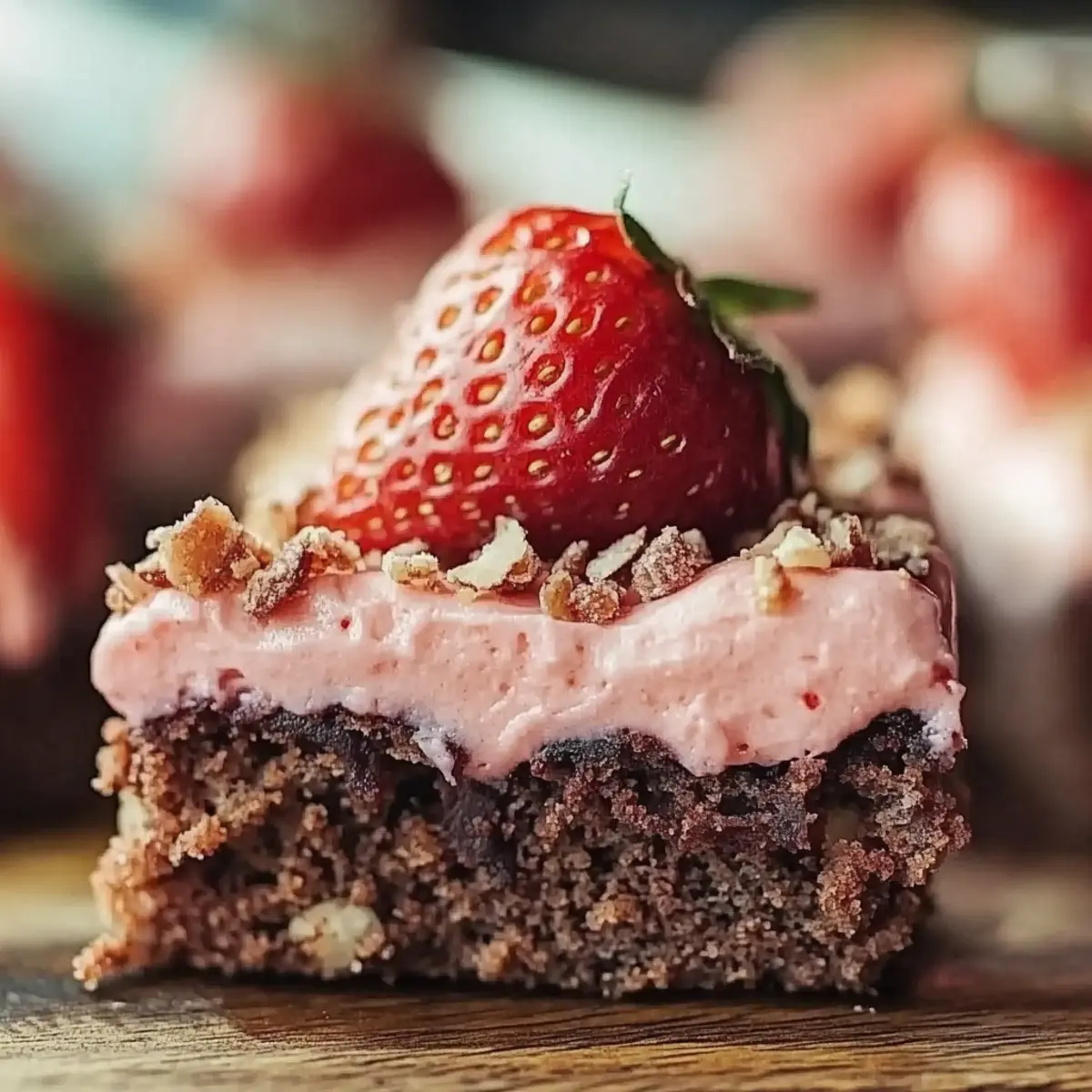 Strawberry Crunch Brownies