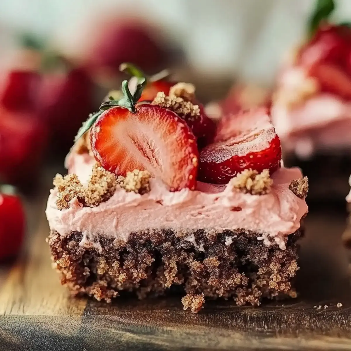 Strawberry Crunch Brownies