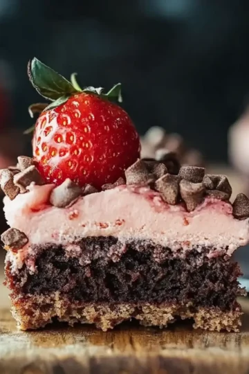 Strawberry Crunch Brownies