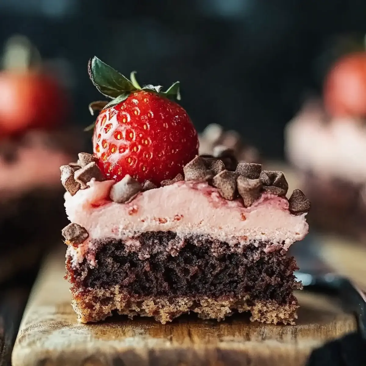 Strawberry Crunch Brownies
