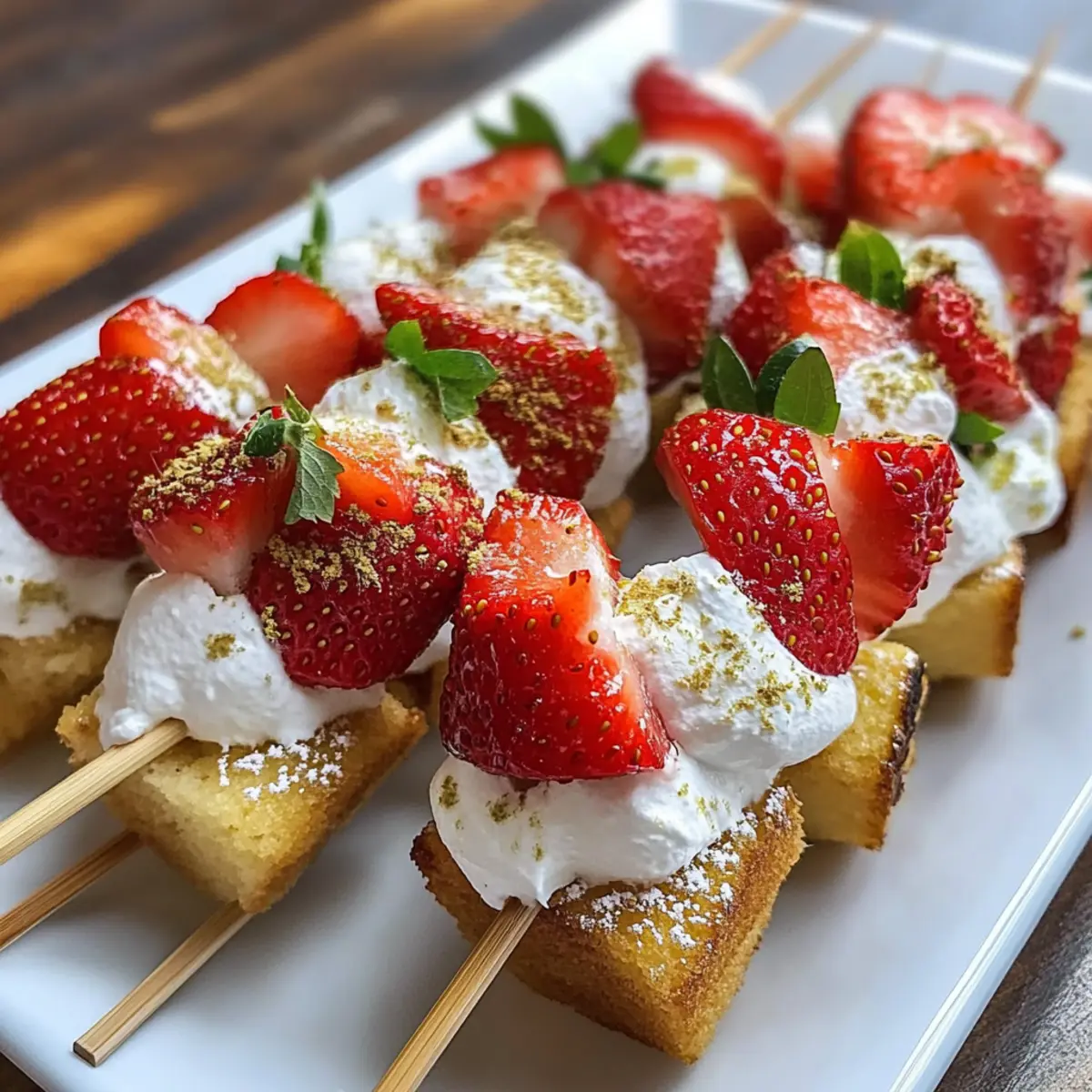 Strawberry Shortcake Kabobs