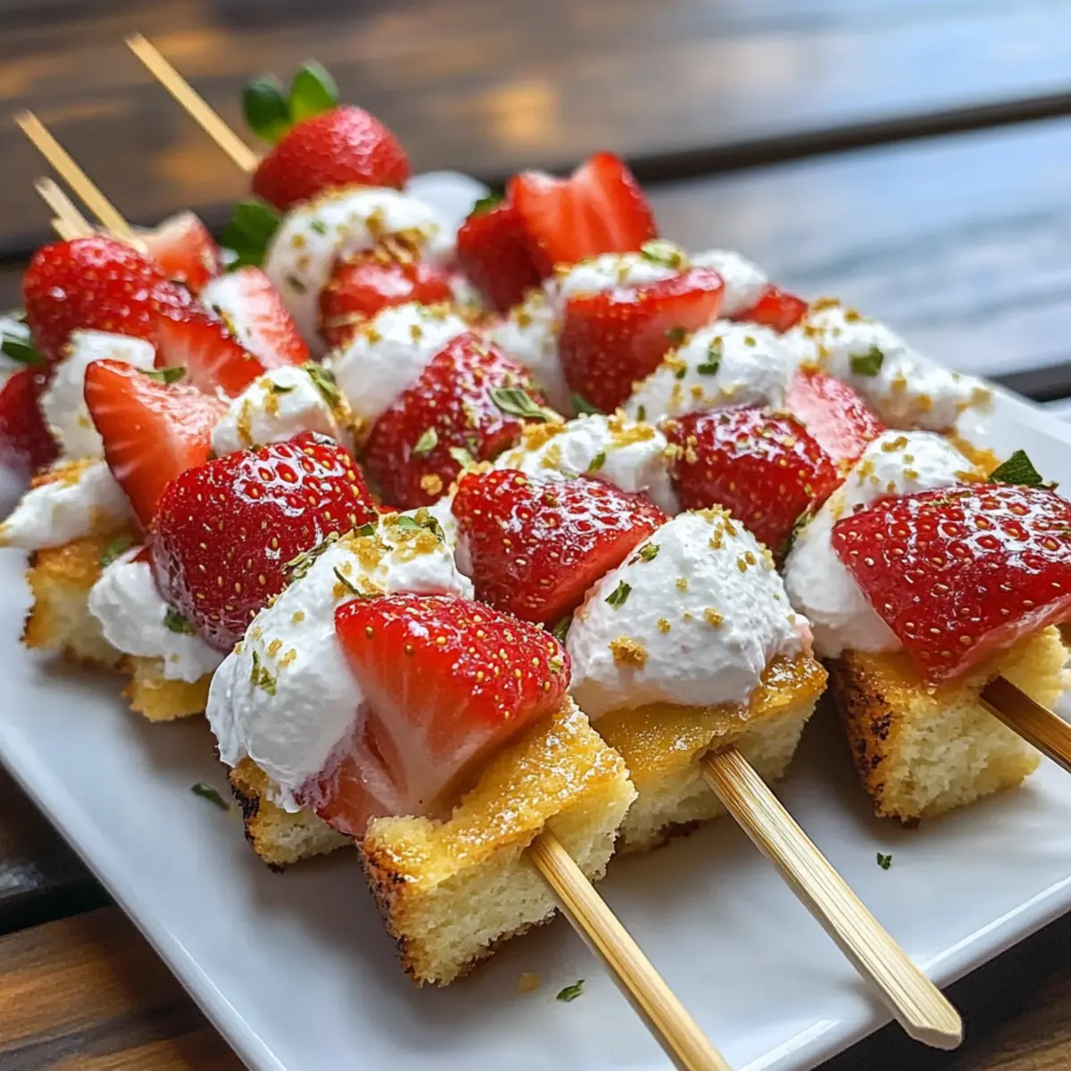 Strawberry Shortcake Kabobs