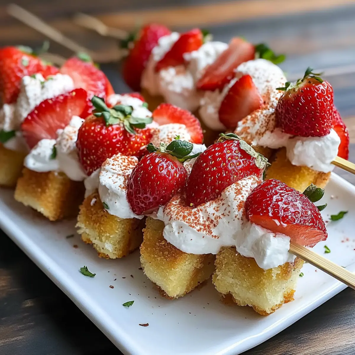 Strawberry Shortcake Kabobs