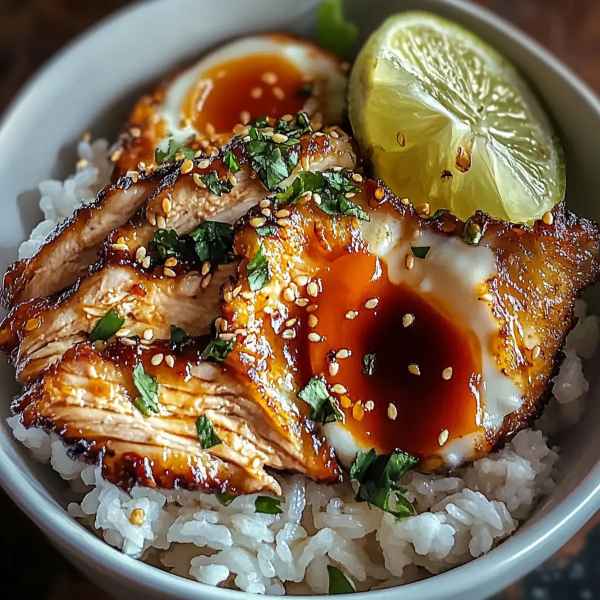 Sweet Chili Chicken Rice Bowls
