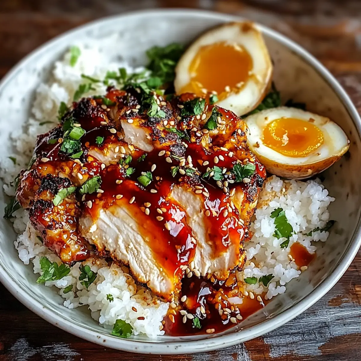 Sweet Chili Chicken Rice Bowls