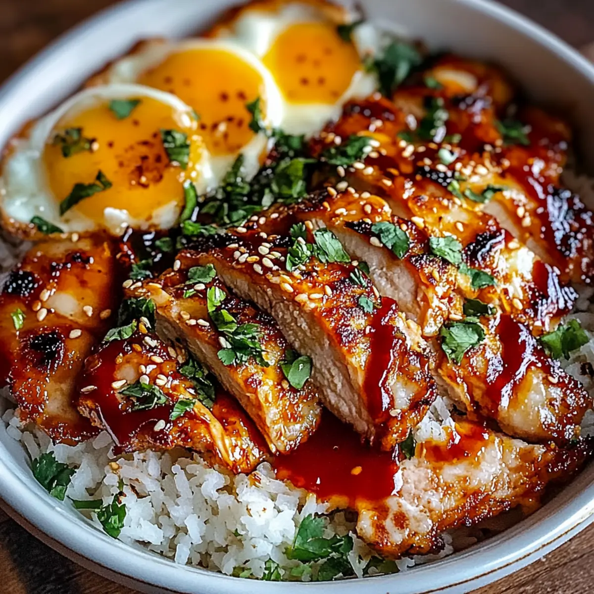 Sweet Chili Chicken Rice Bowls