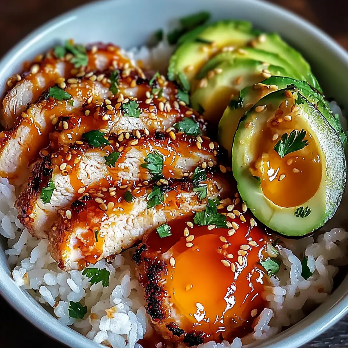 Sweet Chili Chicken Rice Bowls