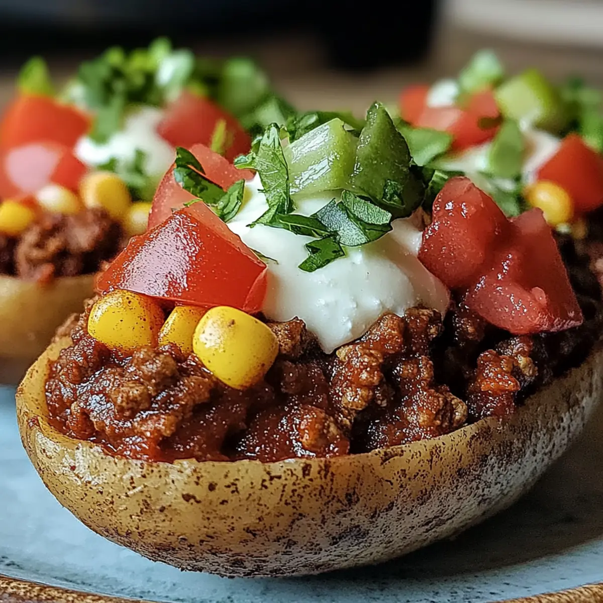 Taco Loaded Baked Potatoes