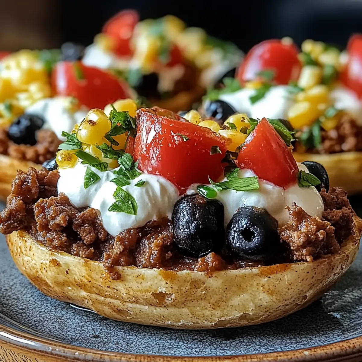 Taco Loaded Baked Potatoes