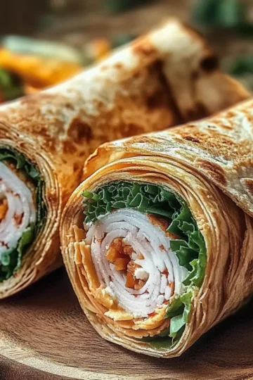 Turkey Hummus Roll Ups