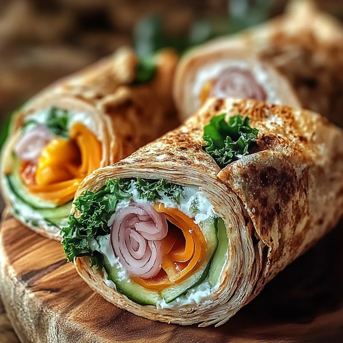 Turkey Hummus Roll Ups