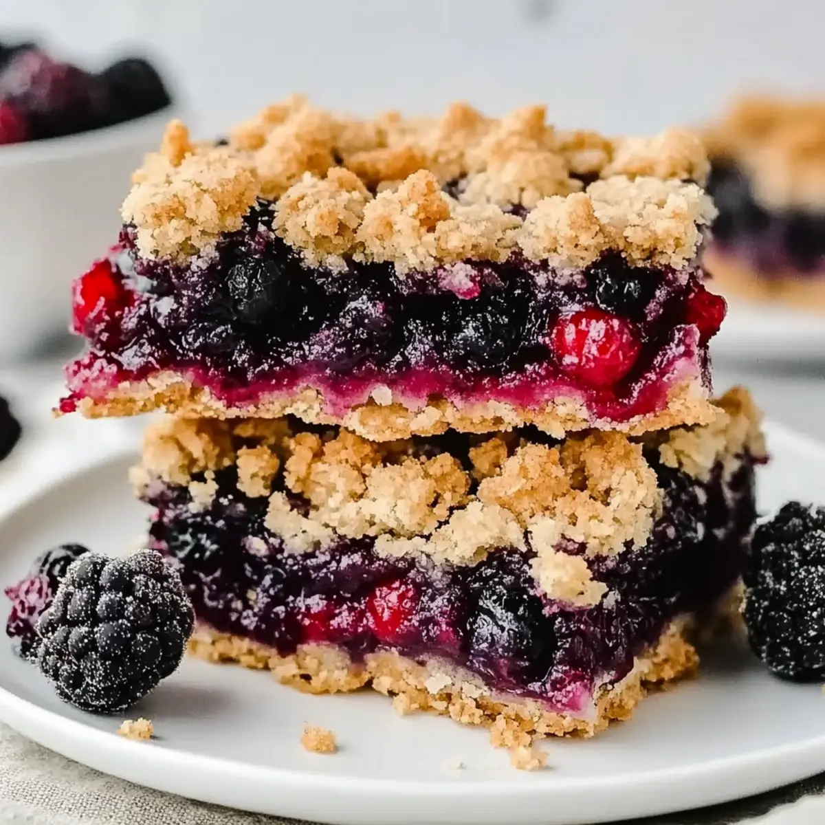 Vegan Berry Crumble Bars
