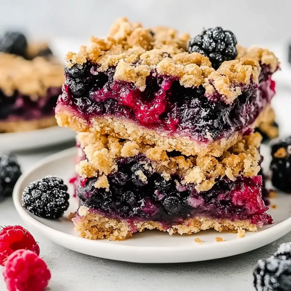 Vegan Berry Crumble Bars